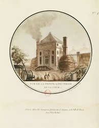 View of the Fire Pump Taken from the Courtyard