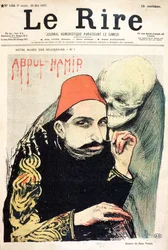 Caricature of Abd al-Hamid II (1842-1918) from 