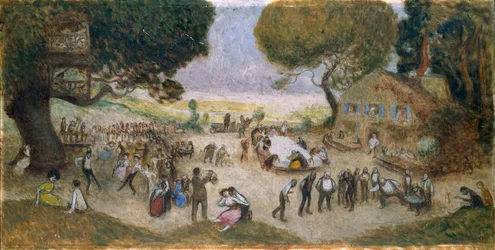 Sketch for Hôtel de Ville de Paris: Fête champêtre, circa 1906
