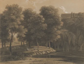 Classical Landscape with a Shepherd