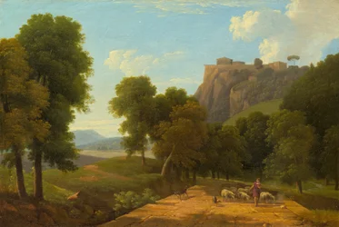 Shepherd with His Flock