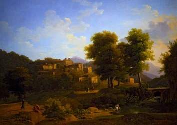View of a Town in the Sabine Hills