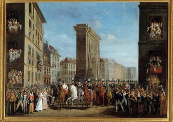 Campaign of France (Sixth Coalition): The passage of sovereign allies on Boulevard Saint Denis on 31/03/1814