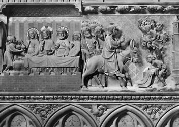 Cathedral, Interior, Choir Screen, Marriage at Cana, Entry of Christ into Jerusalem