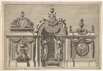 Design for a Tabernacle with Two Variants, from: Tabernacles à l