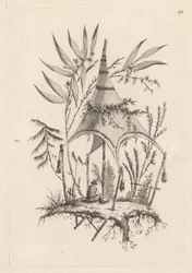 Seated Man Under Tent (Recueil des Tentes Chinoises)