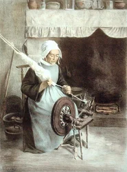 The Old Blind Woman, from 