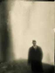 Mysterious Man in Fog