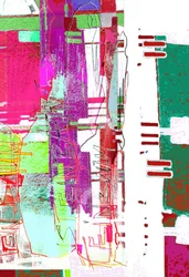 Vibrant Glitch Abstract