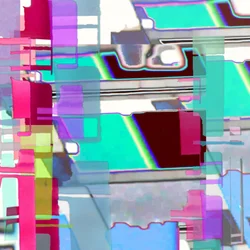 Vibrant Glitch Abstract