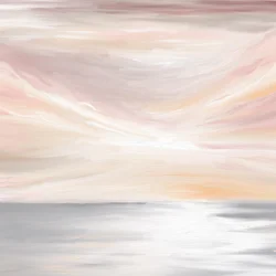 Serene Pastel Ocean View
