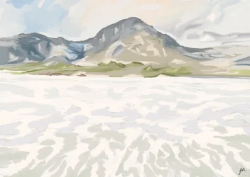 Serene Winter Mountain Lake