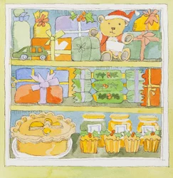 Christmas cupboard interior