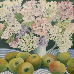 Hydrangeas and cooking apples