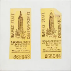 Old ticket of Empire State Building