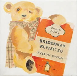 Penguin book with teddy bear