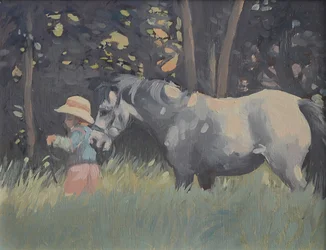 Caroline and Rosie the Pony
