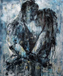 Abstract Love Embrace