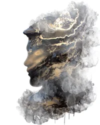 Fluid Gold Silhouette