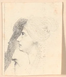 The Actress Mme Frydendahl, Born Møller, Profile to the Left