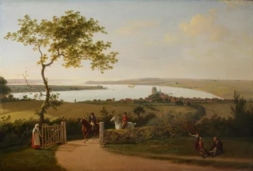View of the Little Belt from a Hill near Middelfart