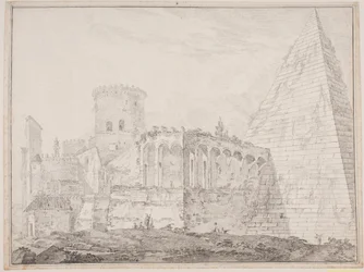 Pyramid of Cestius at Porta S. Paolo
