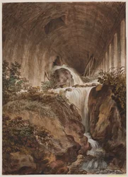 Waterfall under Masonry Vault