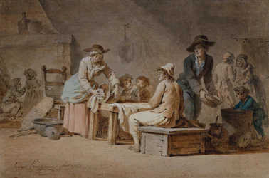 A Peasant Family in an Interior