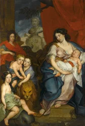 Portrait of Queen Maria Kazimiera with Children