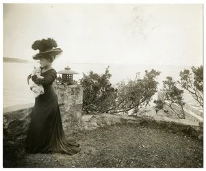 Ella Wheeler Wilcox at Sound Beach, Conn, c.1905-11