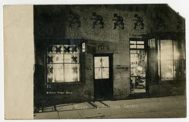 Night in Sheridan Square, Greenwich Village, New York, USA, c.1918-19