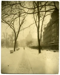 State House in Storm, Boston, USA, c.1902-10