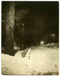 The Mall at night, Boston, Mass, USA, c.1902-10