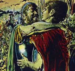 Alexander Joined His Father in Battle Against the Greeks