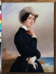 Portrait of the Russian Actress Vera Michurina-Samoylova