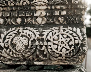Detail of Capital Showing the Star of David