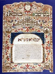 Jewish marriage contract, 