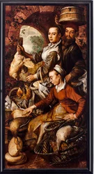 The Market Traders Selling Poultry and Eggs - Painting by Joachim Beuckelaer (1533-1574) 1564 Genoa, Musei di Strada Nuova
