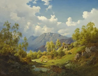 Landscape, Motif from the Numme Valley in Norway