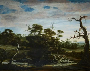Hilly Landscape with Trees