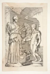 Minerva and Paris, from Sculpturae Veteris Admirata