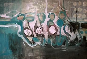 Teal Organic Forms