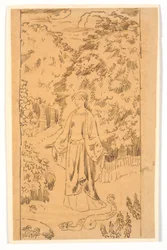 Chalk with Folk Song Motif (The Maiden in the Serpent Skin)
