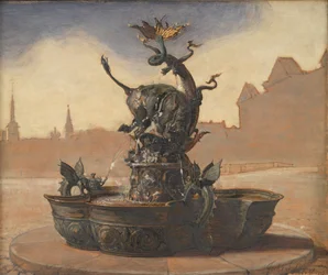 Sketch for the Dragon Fountain