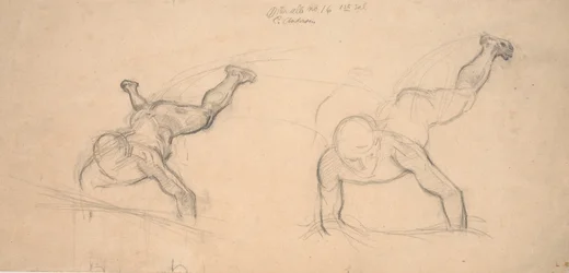 Two Studies of Crawling Boys (or Flying Angels)