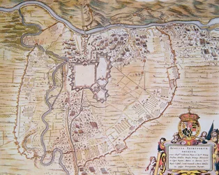 Plan of the Citadel of Turin During the Siege of 1640