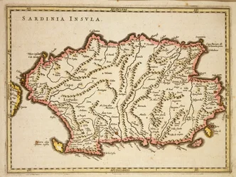 Map of Sardinia Region