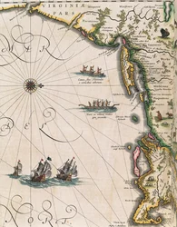Map of Coast of Virginia, from Theatrum Orbis Terrarum