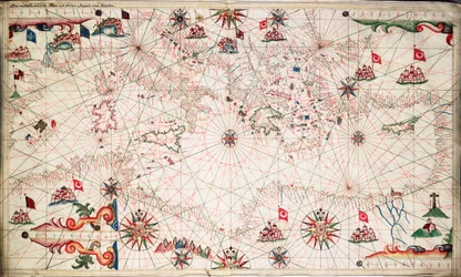 Chart of the Mediterranean, c.1640