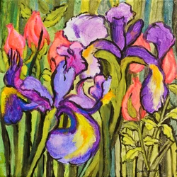 Irises and Roses, 2017
